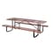 Vestil Rectangle Picnic Table, Brown, 96 in L PT-MX-3096-BN - alternate 1